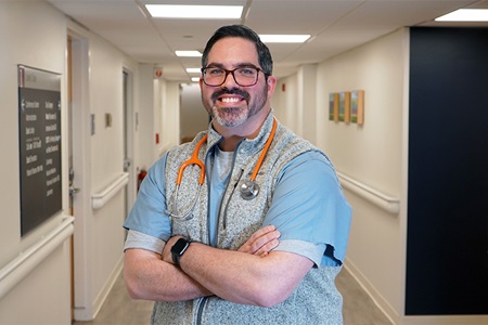 Justin Griffin, BSN, RN, in Winchester Hospital